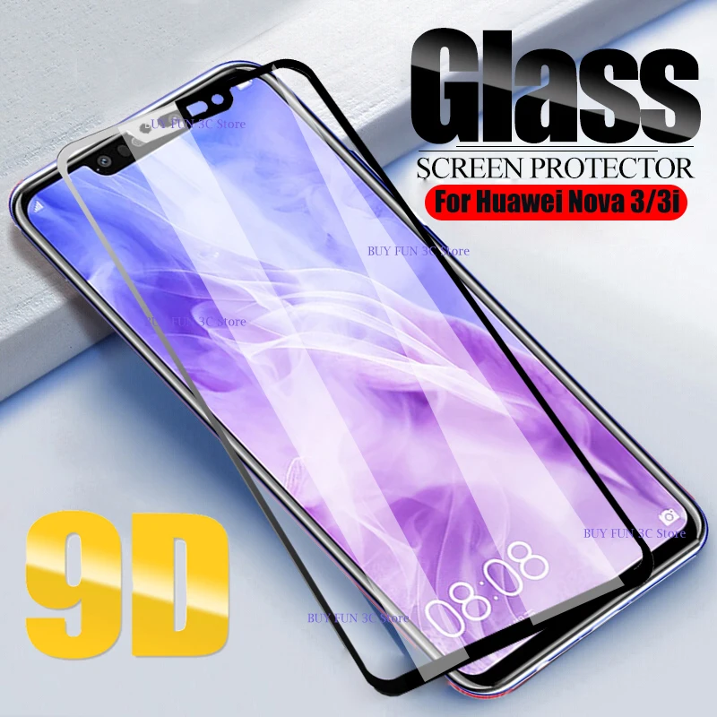 Защитное стекло 9D для Huawei Nova 3 3i закаленное защитная пленка экрана телефона на Huawey