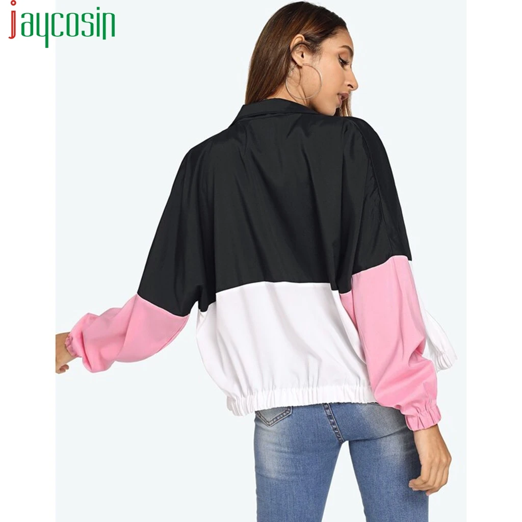 Спортивная куртка для женщин свободные дышащие на молнии Женские топы с длинным