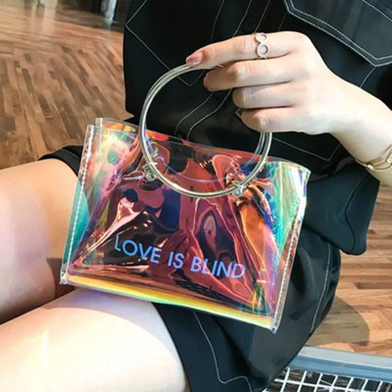 Маленькая сумка женская 2019 новая волна летняя Лазерная Корейская версия