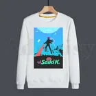 Свитшот мужской в стиле хип-хоп с круглым вырезом и принтом