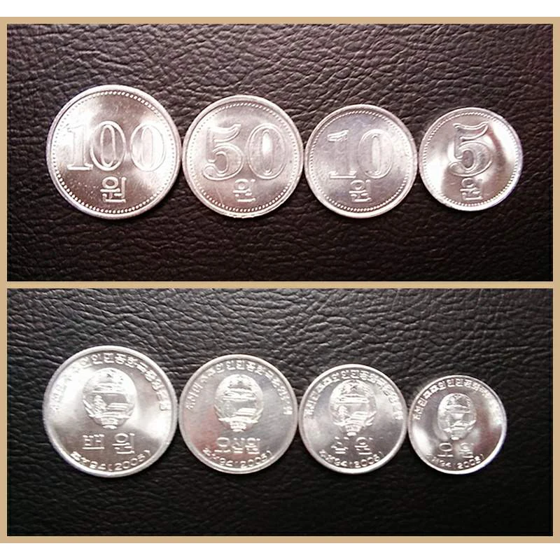 Набор корейских выигранных монет из Азии 100% настоящие и оригинальные монеты для