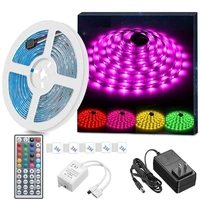 led strip light waterproof 16 4ft rgb smd 5050 led rope lighting color changing full kit with 44 keys ir remote controller