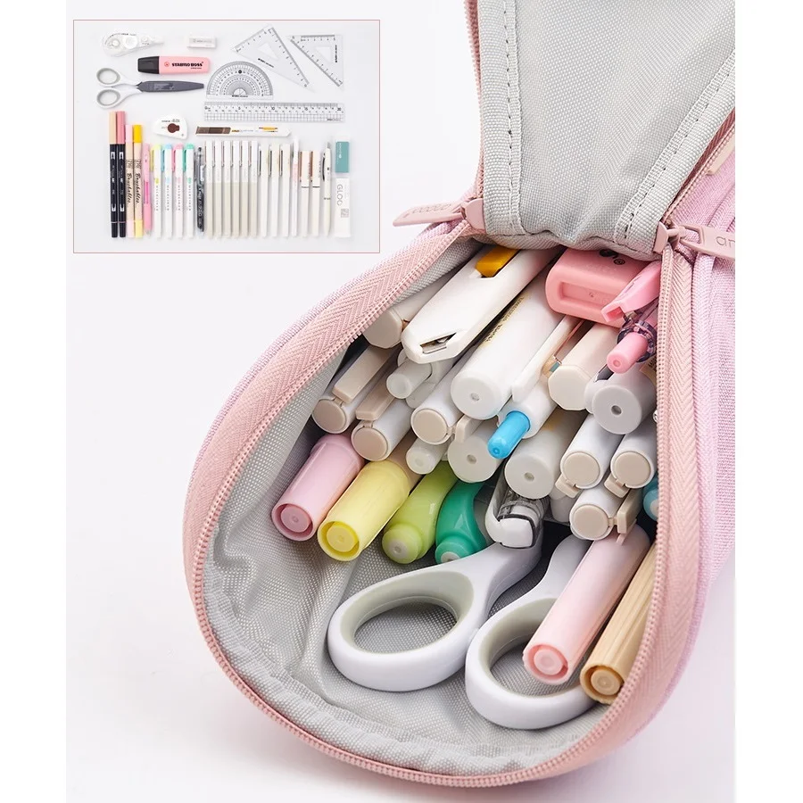 angoo golf style pen bag pencil case special color phone holder fabric storage pouch organizer for pens stationery school f737 free global shipping