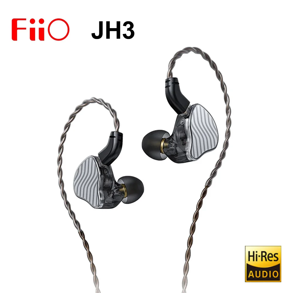 Наушники-вкладыши FiiO JadeAudio JH3 1DD + 2BA гибридные Hi-Fi наушники-вкладыши IEM музыкальные