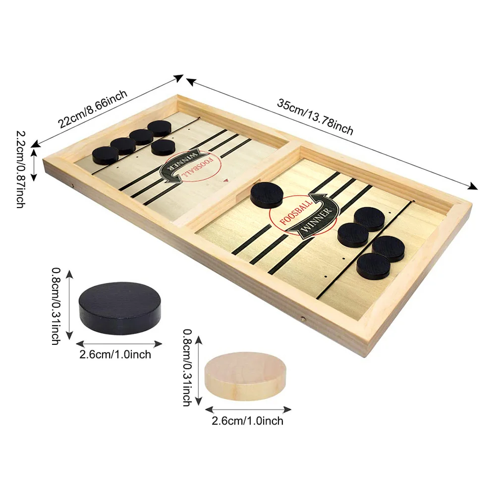 

Family Party Portable For Kids Desktop Hockey Board Games Toys Funny Parent-child Interactive Catapult Chess Fast Sling Puck