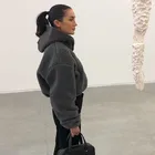 Куртка женская зимняя, на молнии, с длинным рукавом