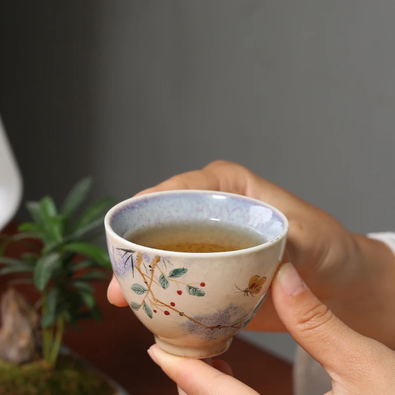 70 мл керамическая чашка для чая в печи ручная роспись кунг-фу чашки пуэр