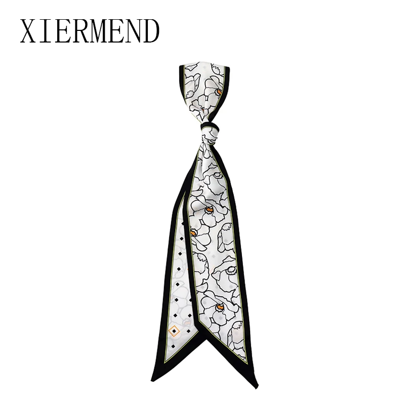 

140*9 New scarves female flower scarf little long hair ribbon autumn beautiful fashion women skinny scarf women