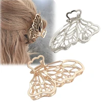 geometric hairpin girl lady large metal butterfly hairpin claw hairpin simple fashion pure color hairpin new hair accessories