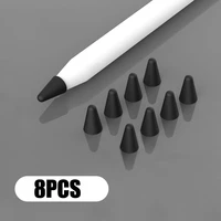 8pcs cover compatible with apple pencil 1st and 2nd generation silicone nibs cover replacement for ipad pencil stylus pen nib