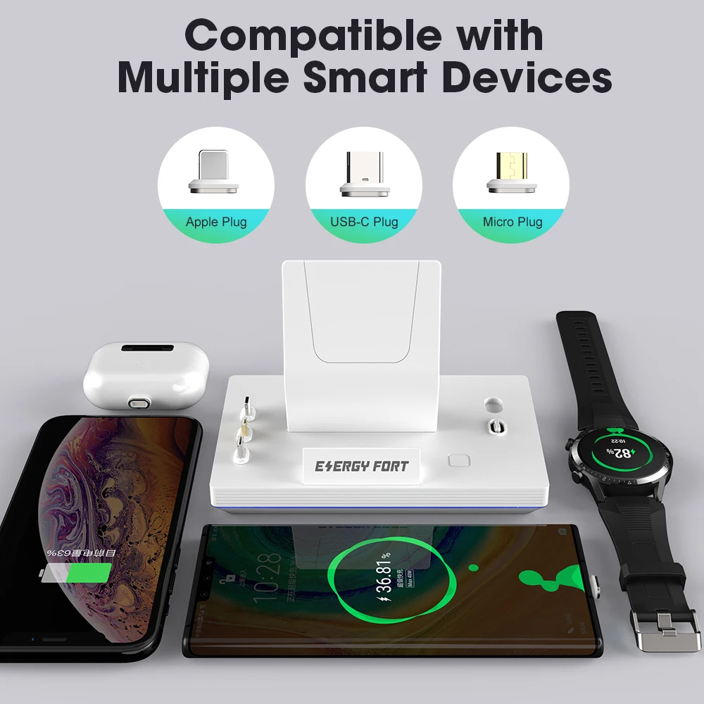 SIKAI Magnetic Desktop Charging Dock Station For iPhone 11 Pro Xr Docking USB Charger Holder Stand | Мобильные телефоны и