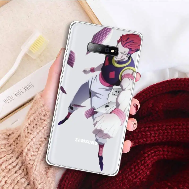 

Hisoka Anime Hunter X hunter Phone Case Transparent for samsung A 21s 50 71 S 8 9 20 20fe note 10 20 ultra plus