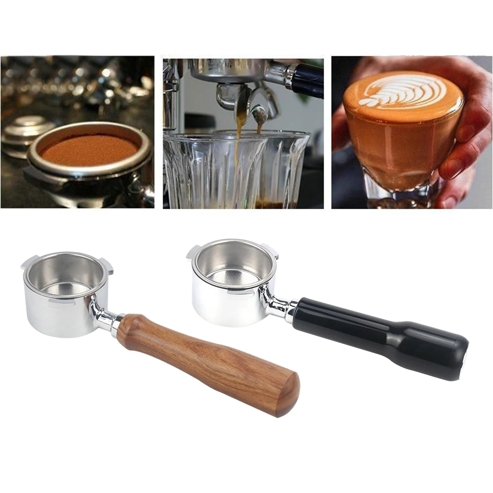

Coffee Bottomless Portafilter for Coffee Maker Machine 51mm Replacement
