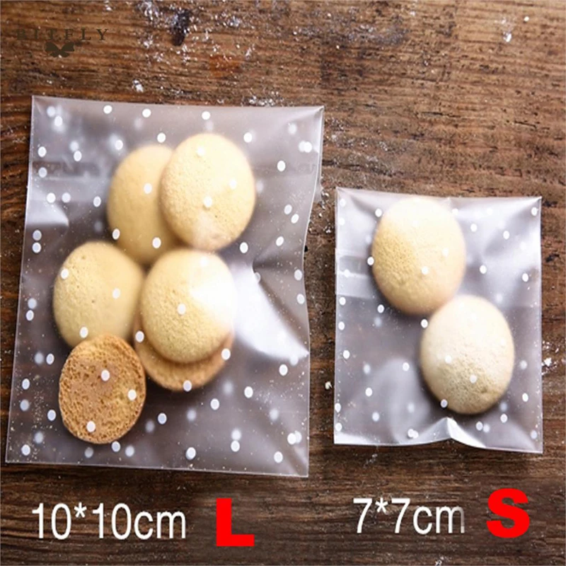 100 шт прозрачные пакеты для сладостей, печенья, торта, упаковки для конфет, печенья, пластиковый пакет с самоклеющейся крышкой для свадьбы, дня рождения ребенка