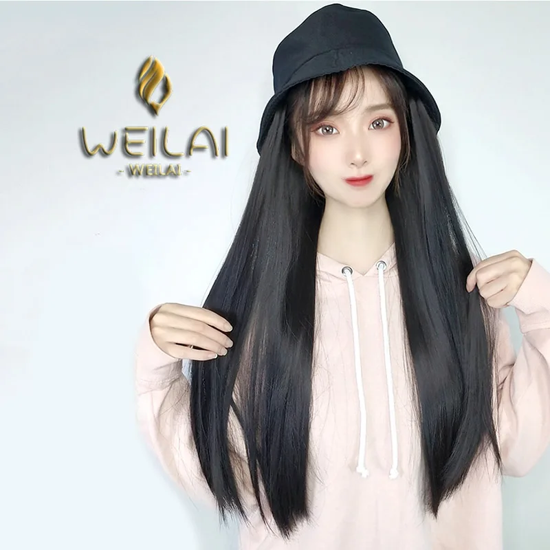 

WEILAI The Net Red Fisherman Wig Hat Female Joker Sun Hat Autumn Sun UV Visor Korean Winter Tide