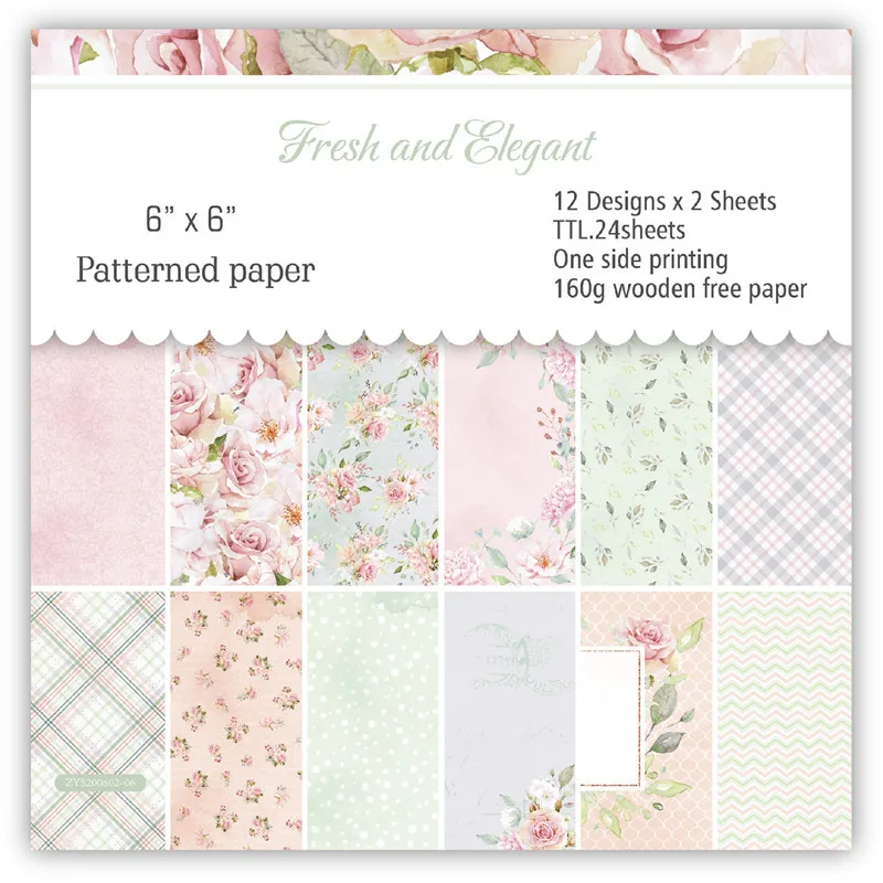 

24 шт./лот бумага тюльпана из материала в ретро стиле Сделай Сам альбом для скрапбукинга дневник подарок декоративная бумага для скрапбукинг...