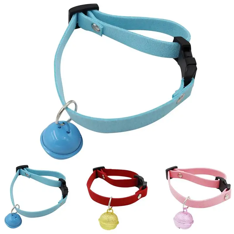 

Dog Collar Personalized Pet Collar Adjustable Buckle Decorative Small Dog Collars With Bells Pet Puppy Kitten Anti-Lost Supplies
