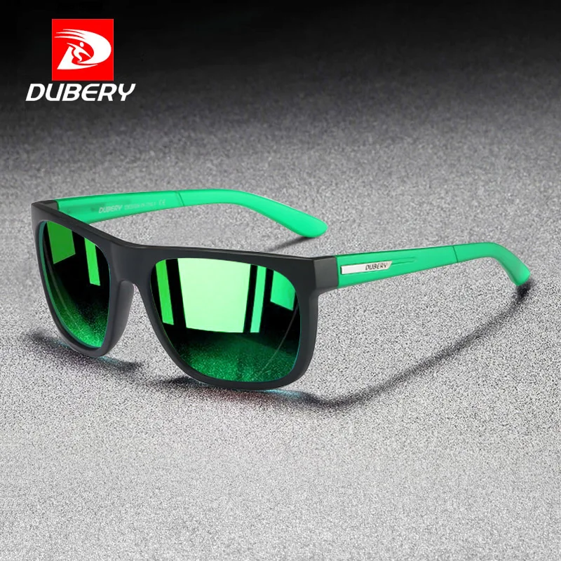 

DUBERY Polarized Sunglasses for Men Oval Classic Outdoor Driving Fishing SunGlasses Blue Green Mirror Shades UV Protection