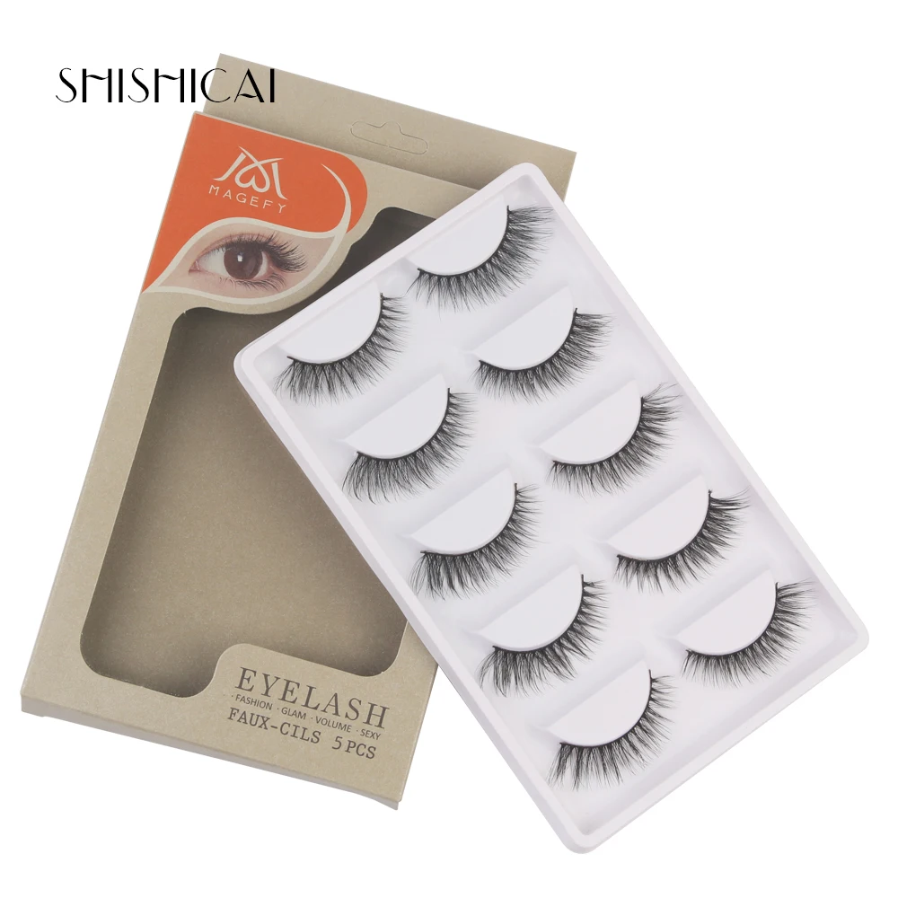 3/5 пар 3D норковые накладные ресницы натуральные длинные для наращивания макияж