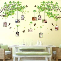 forest of memories tree photo frame wall stickers living room bedroom home decoration mural art decals bird sticker wallpaper