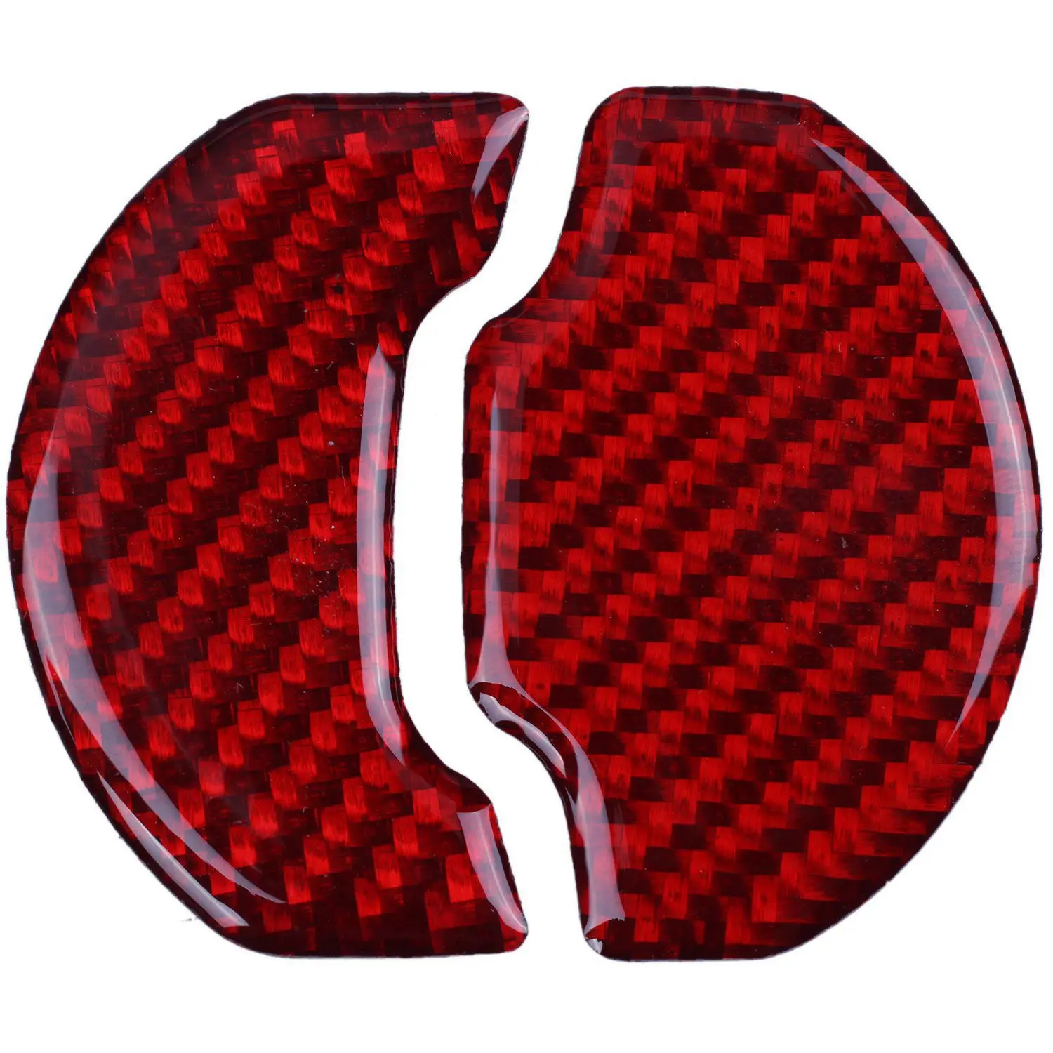 Red Carbon Fiber Car Interior Central Air Conditioner Outlet Decorative Cover Sticker for Ford Mustang 2015 2017 2018 2019 | Автомобили и