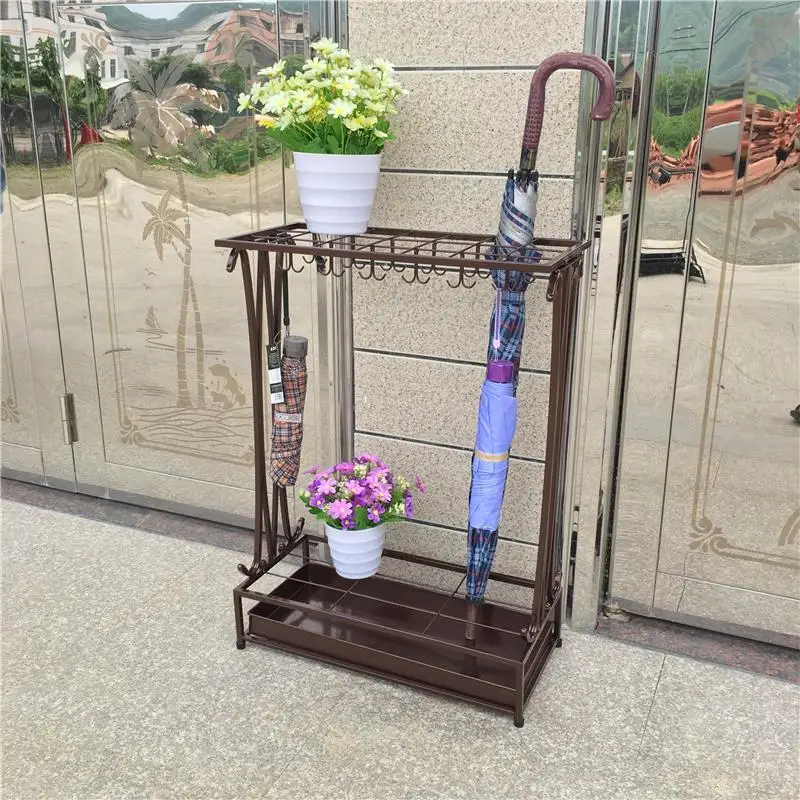 Ретро де Мезон Suporte Guarda Chuva открытый цветок металлический Porte Parapluie Porta Ombrelli стойка