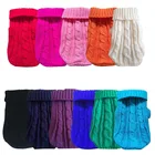 Собачья одежда для больших и маленьких собак, куртка, одежда для кошек свитер для собаки, пальто для чихуахуа, трикотажная чистая рубашка, жилет для кошек, костюм