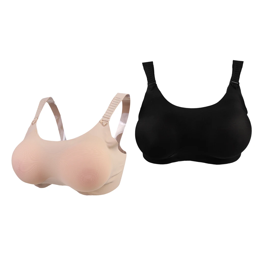 

2x Quality Silicone Pocket Bra Breast Forms Crossdresser Bra Mastectomy Bra