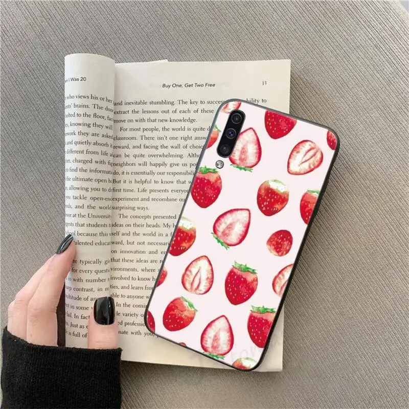 

Fruit Strawberry food Phone Case For Samsung galaxy A S note 10 7 8 9 20 30 31 40 50 51 70 71 21 s ultra plus