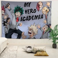 custom my hero academia living room decoration tapestry sofa beach mat background wall hanging cloth tapestries more size