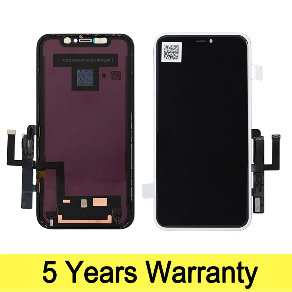 100% Оригинальный Новый ЖК дисплей для iPhone 11 сенсорный экран с металлическими