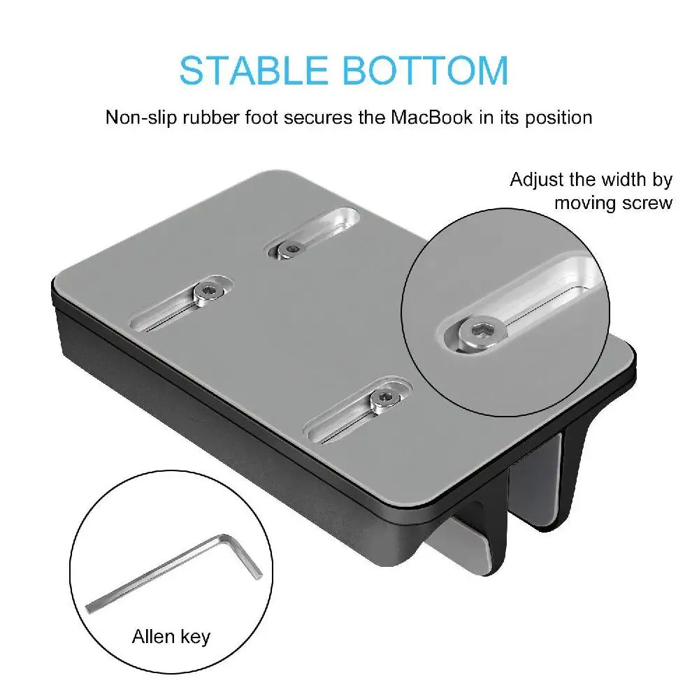 

Vertical Laptop Stand Desktop Stand Adjustable Laptop Holder for MacBook Pro/Air Microsoft Surface
