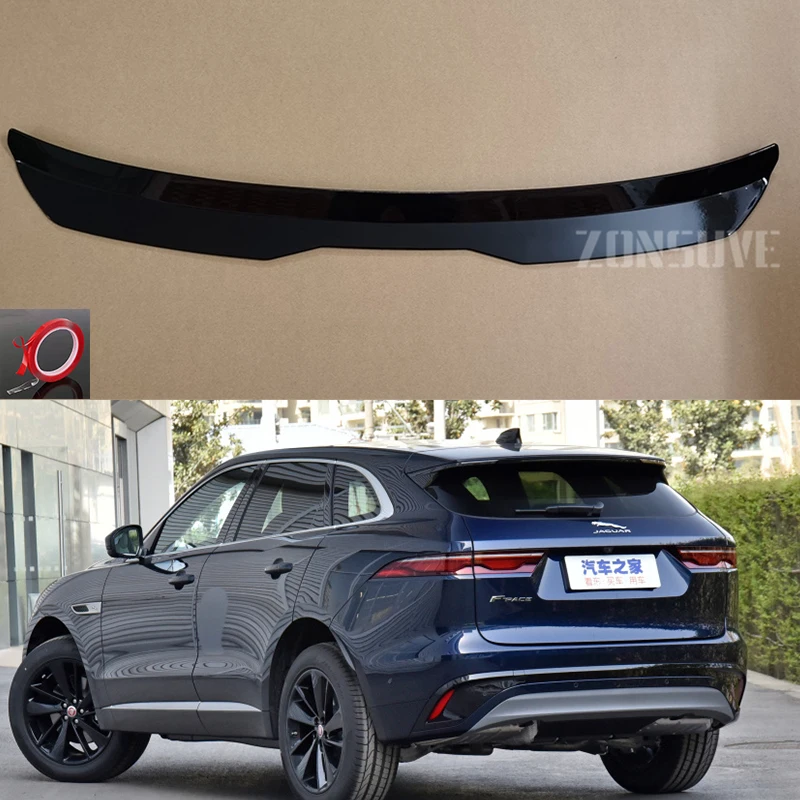 

Используется для Jaguar F-pace 2021 лет спойлер на крышу из углеродного волокна внешний вид аксессуары комплект корпуса заводской стиль