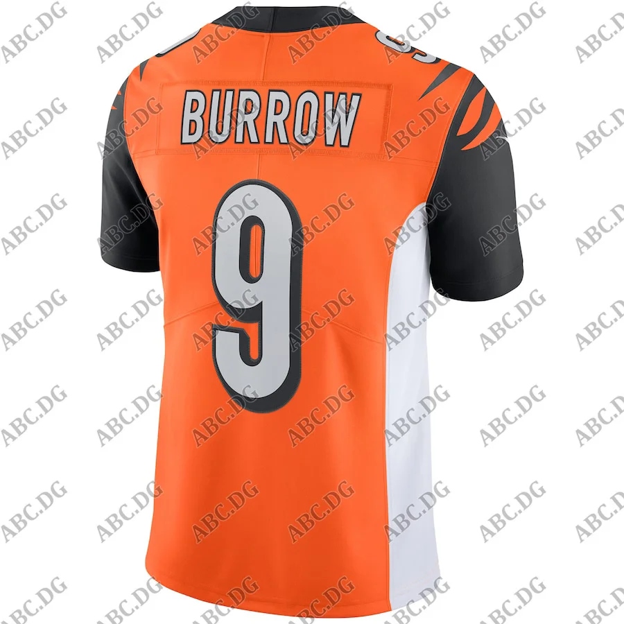 

Men Women Kid Youth Cincinnati Joe Burrow Orange Vapor Limited Jersey