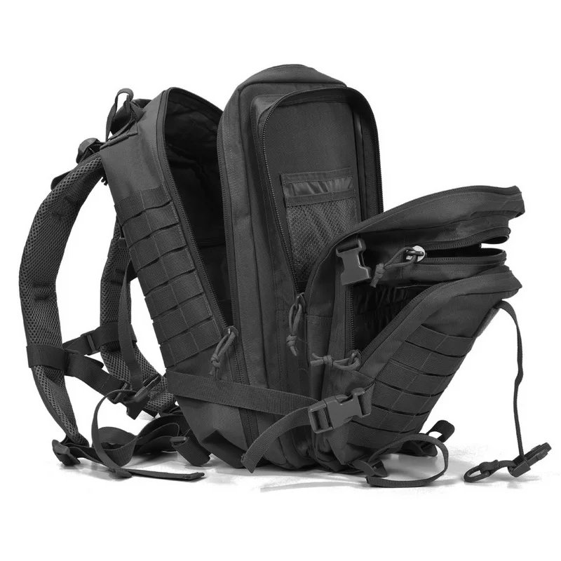 

REEBOW TACTICAL Military Assault Backpack with Flag Patches Army Molle Waterproof Bug Out Rucksack for Outdoor Camping Hunting
