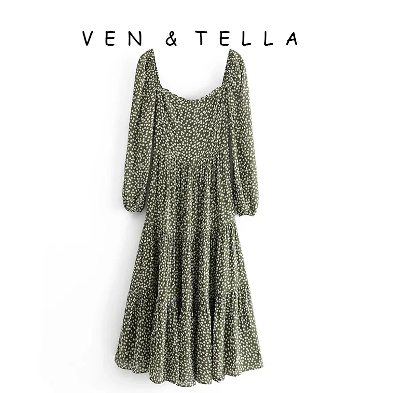 Вен и теллой studio сезон весна лето дизайн ~ в ретро стиле с узором горошек принтом