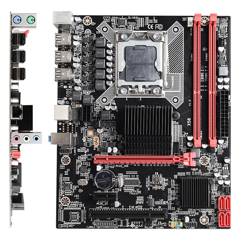 Материнская плата X58 Lga 1366 поддерживает серверную память Reg Ecc и процессор Xeon
