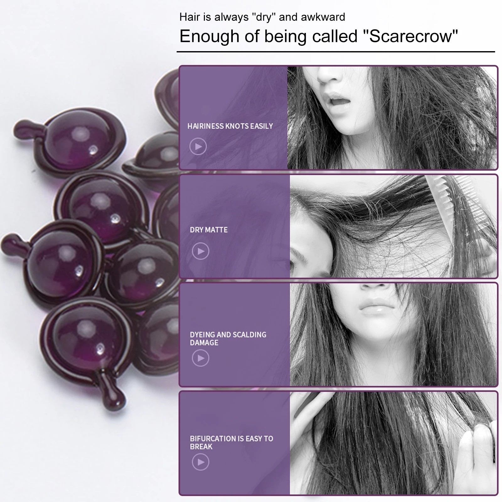 15 шт. кератиновая Сыворотка для восстановления и выпадения волос | Красота