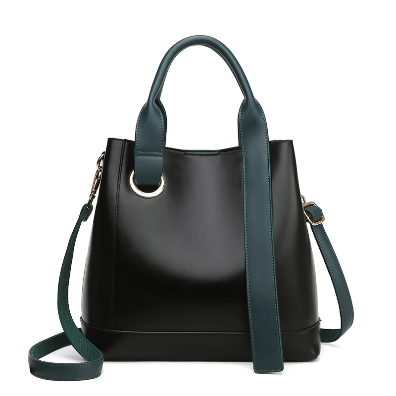 

Fashion Genuine Leather Bag for Women 2020 New Trend One-shoulder Portable Large Capacity Messenger Bag Simple Casual Tote Bag