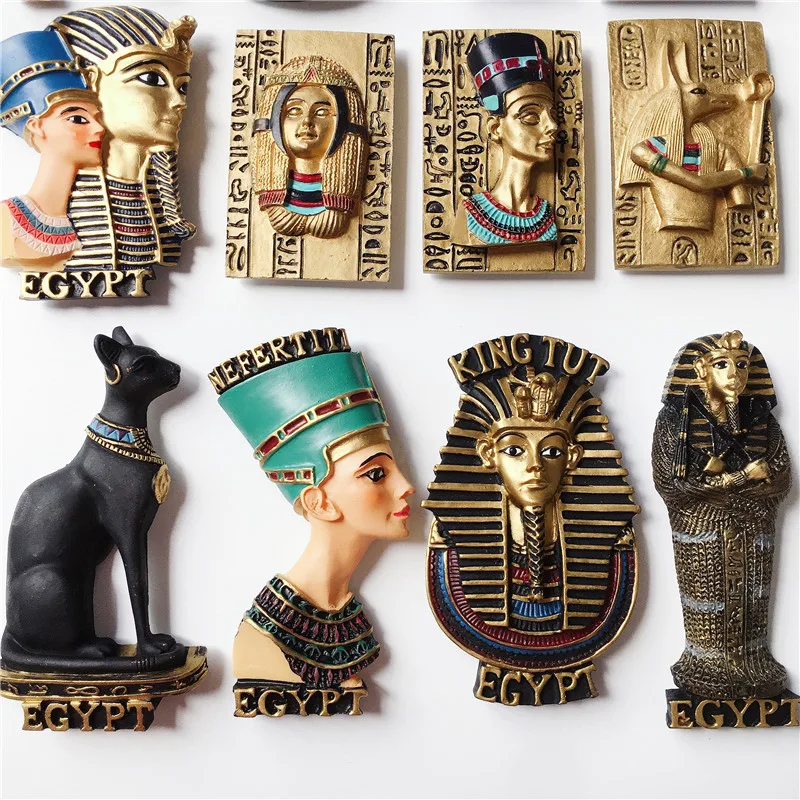 

Egypt Anubis Myth Queen Fridge Magnet Souvenir Pyramid Pharaoh Queen Magnet on Refrigerators Home Decoration Accessories
