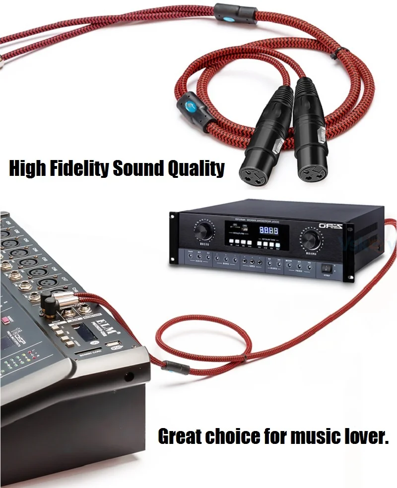 2 x RCA Male to Dual XLR Female Jack Audio Cable for Mixer Console Amplifiers Speaker Home Theater System Shielded Cords | Электроника