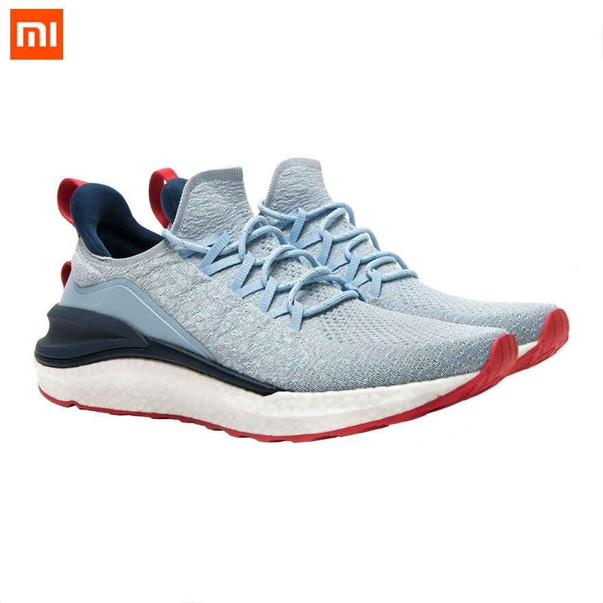 XiaoMi Mijia Men Sport Shoes Sneakers Sneaker 4 4th Men Running Lightweight Breathable 4D Fly Woven Upper Washable