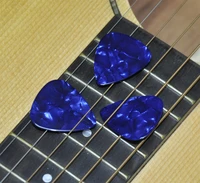 lots of 100pcs new heavy 0 96mm blank guitar picks plectrums celluloid pearl blue