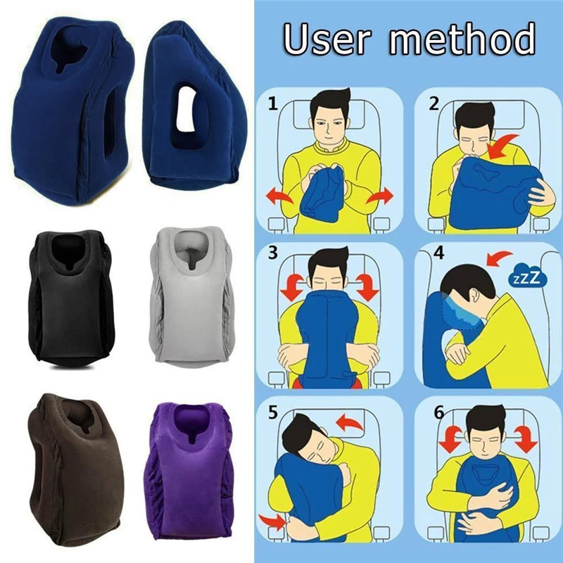 

Inflatable Travel Pillow Air Soft Cushion Trip Portable Innovative Products Body Back Support Portable Blow Neck Pillow