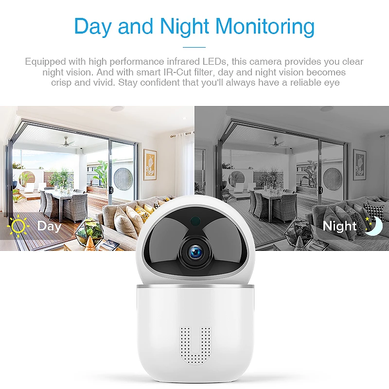 IP-камера видеонаблюдения 1080P Wi-Fi с датчиком движения | Безопасность и защита