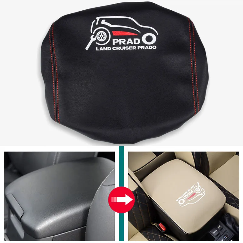 PVC Armrest Storage Box Cover Glove For Prado 2010-2020 | Автомобили и мотоциклы