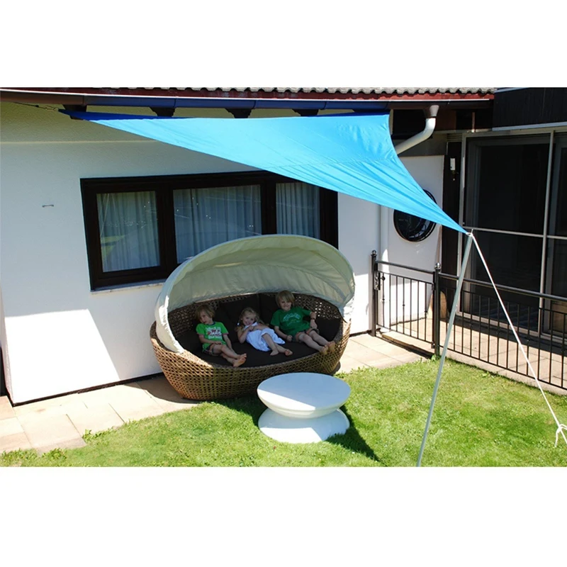 

3X3X3M Waterproof Triple-cornered Sun Shelter Awning Parasol Outdoor Canopy Garden Patio Shade Sail Cloth