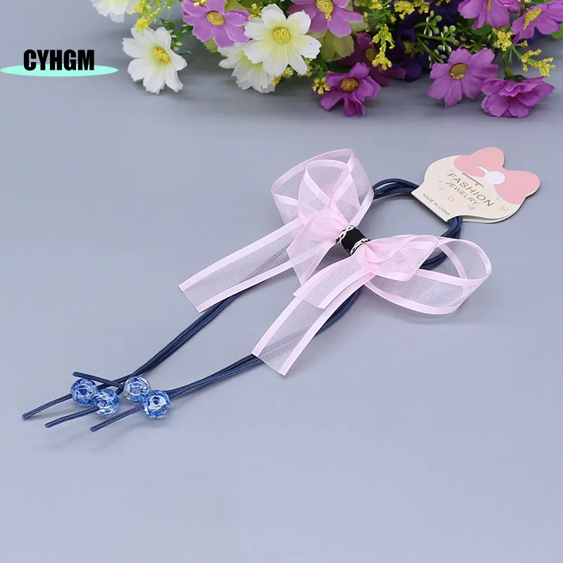 wholesale New Fashion silk elastic scrunchies headwear ladies hair rubber band women's hanfu accessory D07-4 | Аксессуары для