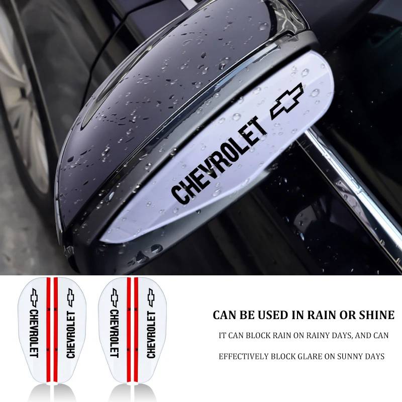 

2pcs Car Rear View Mirror Rain Eyebrow Visor Sun Shade Snow Guard Weather Shield Cover For Chevrolet Cruze Aveo Lacetti Captiva