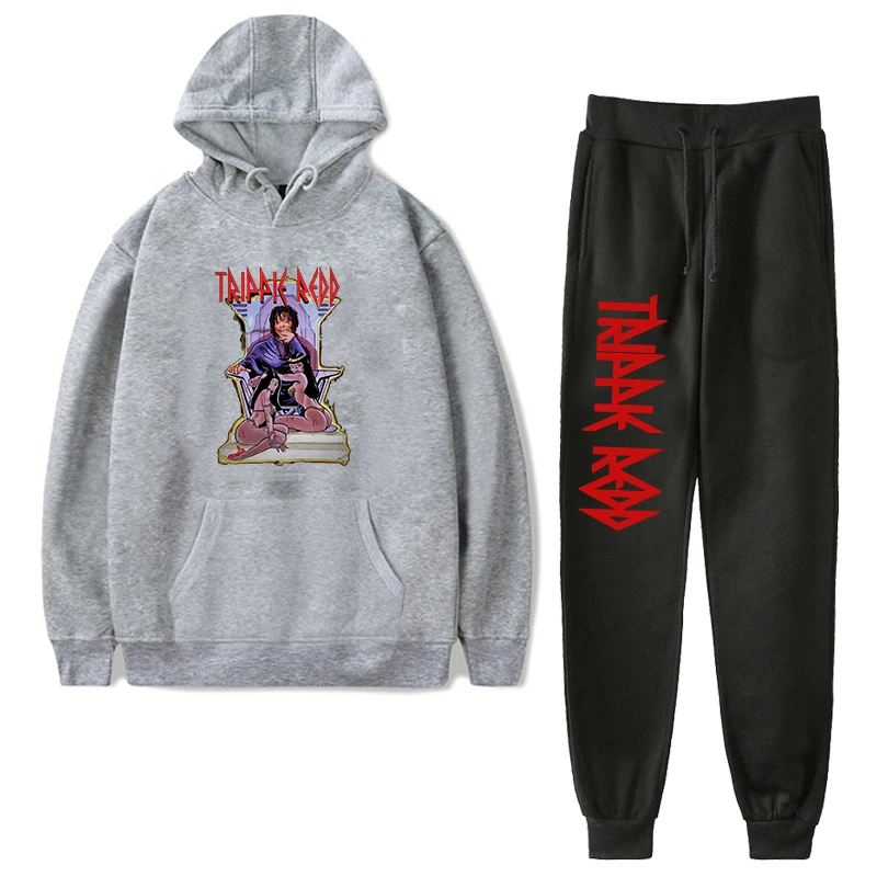 Уличная одежда крутые толстовки Trippie Redd свитшоты костюм брюки штаны спортивный